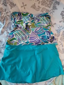 Sonoma Two-piece Strapless Tankini 14 & Skort 16 Bathing Suit set - Picture 1 of 6