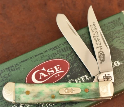 CUCHILLO PEQUEÑO TRAMPERO CASE XX EE. UU. 2004 VERDE APPALOOSA NAVIDAD DESPLAZADO (27885) Foto 1 de 4