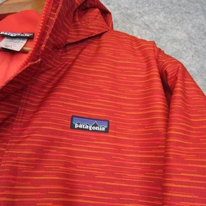 Patagonia Men's Snowshot Jacket XL Red Insulated Full Zip Hooded Ski snowboard - Picture 1 of 17