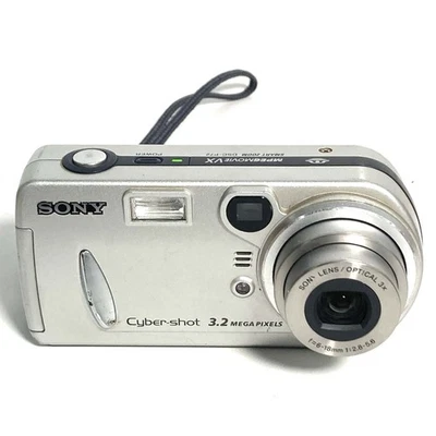 Sony Digital Camera Cybershot DSC-P72 3.2MP Silver Tested - Image 1 of 4