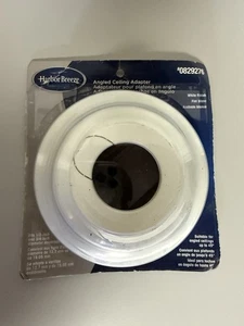 HARBOR BREEZE Angled Ceiling Adapter White 45° Max Angle for ½" and ¾" Downrods - Picture 1 of 7