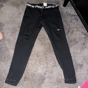 Nike PRO Leggings Donna Dry-Fit Vestibilità Stretta Taglia L Vita Media - Foto 1 di 6