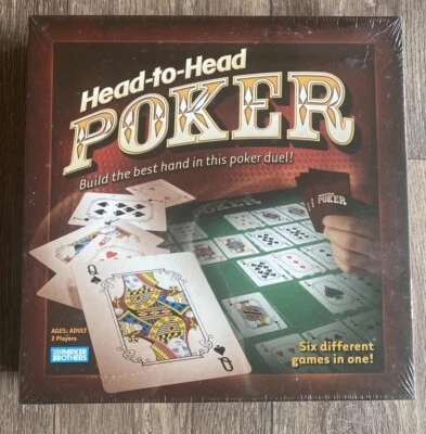 PARKER BROTHERS HEAD TO HEAD POKER 6 DIFFERENT GAMES POKER DUEL SEALED - Image 1 of 4