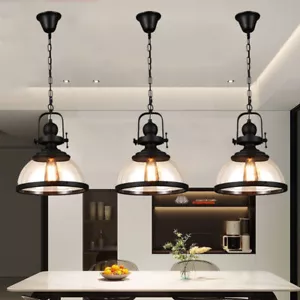 Bar Pendant Lighting Dining Room Pendant Light Kitchen Lamp Glass Ceiling Light - Picture 1 of 12