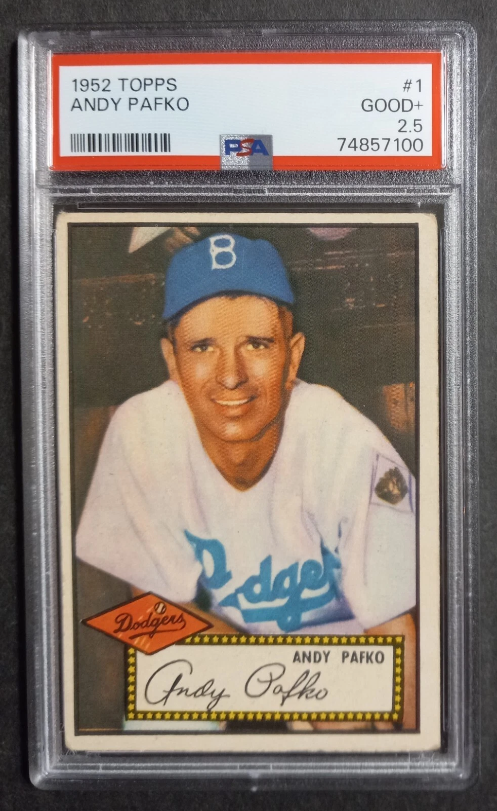 1952 Topps - #1 Andy Pafko - PSA 2.5 GOOD+