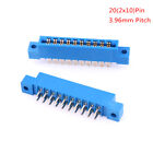 1x Card edge connector double row 2x10 20 Pin 3.96mm pitch slot solder socke  ZT