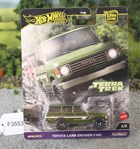 Hot Wheels Premium Terra Trek Green Toyota Land Cruiser FJ60 FNQHotwheels F3553 - Picture 1 of 6
