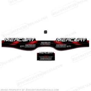 Fits Mercury 225hp EFI Decals - 1994 - 1999 (Red) - Foto 1 di 1