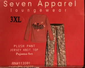 Seven Apparel Loungewear Micro Fleece Pant Jersey Knit Top Set NWT 3X Woman - Bild 1 von 2
