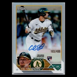 2023 Topps Chrome – #RA-CST Cal Stevenson RC Rookie Auto Refractor /499 - Picture 1 of 2