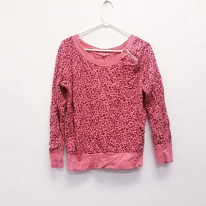 Love Peace Hope long Sleeves SweatShirt size M Pink - Picture 1 of 7