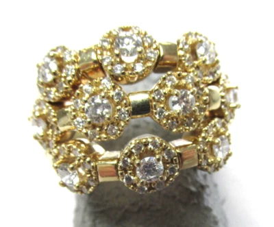 Anillo Estate Sonia B Flex Halo Diamante Banda 14k 1.25 Quilates Talla 7.5 HACER OFERTA Foto 1 de 4