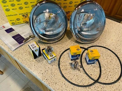 PORSCHE 356 356A 356B 356C  HEADLIGHT  OEM ASSEMBLY  PAIR  EUROPEAN STYLE - Image 1 of 4