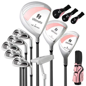 Ultimate Ladies Womens Complete Golf Clubs Set 10 Pieces Includes Alloy Driver - Picture 1 of 10