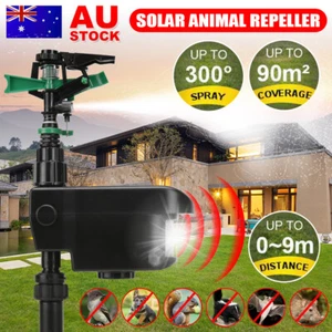 AU Garden Solar Powered Jet Blaster Animal Repellent Motion Activated Sprinkler - Picture 1 of 12