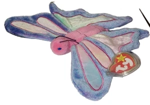 Ty Beanie Baby - FLITTER the Butterfly (9.5 Inch) NEW MWMTs Plush Stuffed Toy - Picture 1 of 15