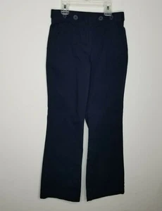 Girls Arrow Pants Chino Size 8 Regular Navy Blue Pockets Buttons - Picture 1 of 7