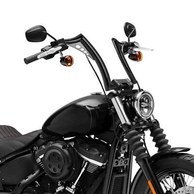 Manillar de suspensión Ape precableado de 12" para Harley Dyna Softail Road King FLHRC Foto 1 de 4