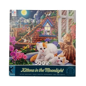 Ceaco 500 Pieces Jigsaw Puzzle Kittens In The Moonlight NEW 2022 - Picture 1 of 8