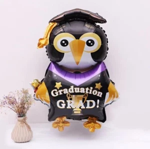Self Seal Owl Foil Balloon Graduation Celebration Party Decor Helium/Air - Picture 1 of 8