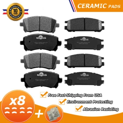 前后盘陶瓷刹车片适用于 1997 1998 1999 年斯巴鲁 Legacy — 第 1/4 张图片