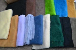PLUSH OR SHAGGY FELT FABRIC 1/2 METRE PIECE NEW - Picture 1 of 27