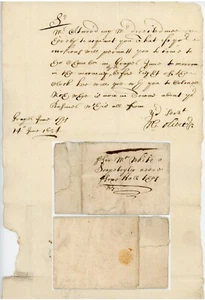 1654 LETTER to WHITE VAUXHALL SOAPBOILER SIGNED OLIVER re STONDON LANDS ESSEX - Picture 1 of 4