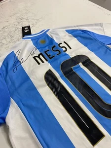 Messi signed Adidas Argentina 2024 Mens Home Authentic Jersey size M - Picture 1 of 6