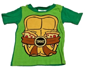 Teenage Mutant Ninja Turtle Nickelodeon 3T Pajama Top Shirt Pizza Costume Green - Picture 1 of 2