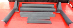 09 10 11 12 13 MAZDA 6 MAZDA6 DOOR JAMB SILL STEP SCUFF PLATE TRIM SET OEM BLACK - Picture 1 of 10