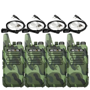 RT22 Walkie Talkie 2W VOX Two Way Radio & 4*Headset for Outdoor/School 4pack - Zdjęcie 1 z 9