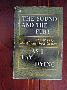THE SOUND AND THE FURY & AS I LAY DYING FAULKNER MODERN LIBRARY #187 HCDJ VG/VG - Picture 1 of 7