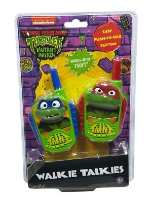 Teenage Mutant Ninja Turtles: Mutant Mayhem Walkie Talkies Leonardo Raphael New - Image 1 of 4