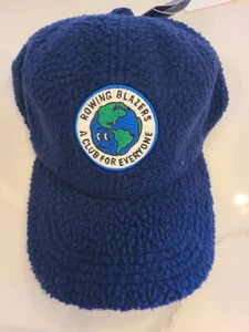 Rowing Blazers x Target Navy Faux Shearling Club For Everyone Logo Baseball Hat - Picture 1 of 5