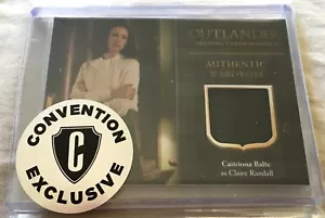 Outlander Season 3 Cryptozoic 2018 SDCC Claire Fraser wardrobe patch swatch card - Picture 1 of 1