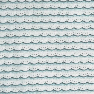 Von 1/2 Yard MÄDCHEN Hell Türkis Blau Jakobsmuschel Quilten Schätze Stoff - Bild 1 von 4