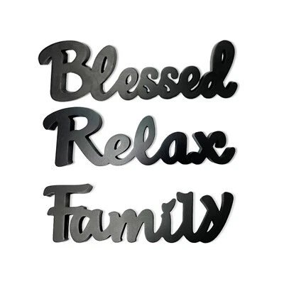  Wood Letters Table Top Sign Free Standing Letters Wall Decoration Word Sign - Image 1 of 4