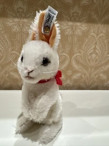 “Muñeca vintage de Alicia en el País de las Maravillas” conejo rígido blanco mohair 0147/20 - Imagen 1 de 3