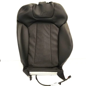 Original Audi Q7 4M Lehnenbezug S Alcantara Leder schwarz Felsgrau 4M0881805AE - Bild 1 von 4