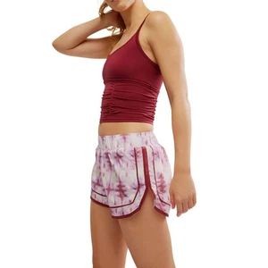 Pantaloncini donna stampati Free People Movement Varsity Blues nuovi taglia large - Foto 1 di 11