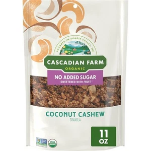 Cascadian Farm Organic Granola with No Added Sugar, 11 Ounce (Pack of 1) - Picture 1 of 12