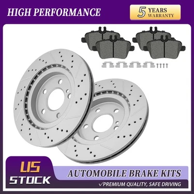 Pastillas de rotores de freno traseros para Mercedes-Benz CLA250 2014-2019 con equipamiento deportivo Foto 1 de 4