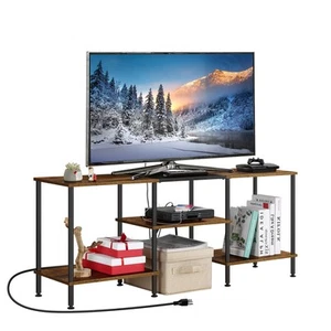Small TV Stand for Living Room up to 50 inch Farmhouse TV Media Entertainment... - Picture 1 of 9