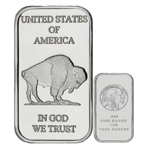 Ronda de plata bisonte de 1 oz Estados Unidos de América en Dios confiamos - Imagen 1 de 10