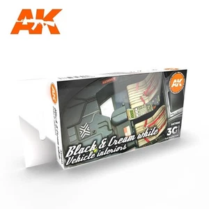 (AK11683) - AK Interactive Set - Black and Cream White Vehicle Interior - Picture 1 of 1