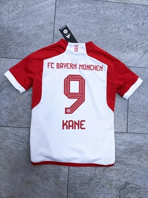 FB Bayern Kinder Trikot Heim 2023/2024 adidas Größe 140 #9 Harry KANE 9-10 Jahre - Bild 1 von 4