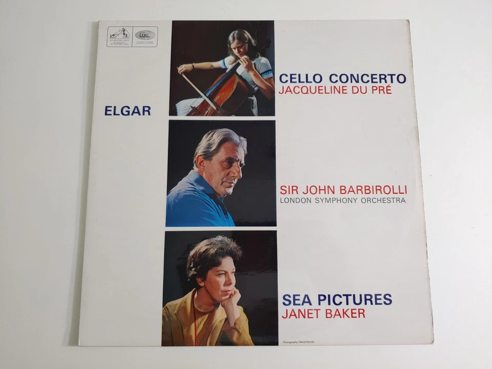 ASD 655 Jacqueline Du Pre Elgar Cello Concerto Barbirolli EX+ UK 1st Ed Semi EMI - Image 1 of 4