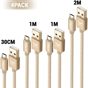Micro USB Charging Cable Fast Charger Data Sync Lead For Android - 1M 2M 3M 30cm - Picture 1 of 22