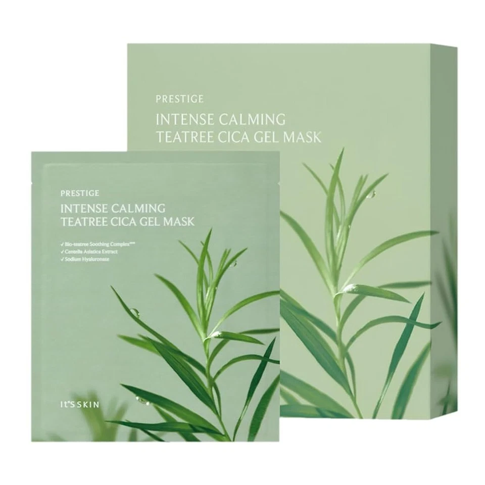 [It'S SKIN] Prestige Intense Calming Teatree Cica Gel Mask - 1pack (10pcs) - Image 1 of 1
