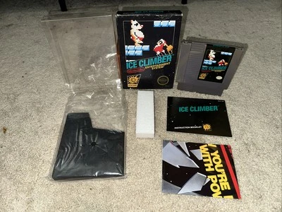 Ice Climber - Nintendo NES Video Game - Complete In Box CIB 3 Screw Cart - Image 1 of 4